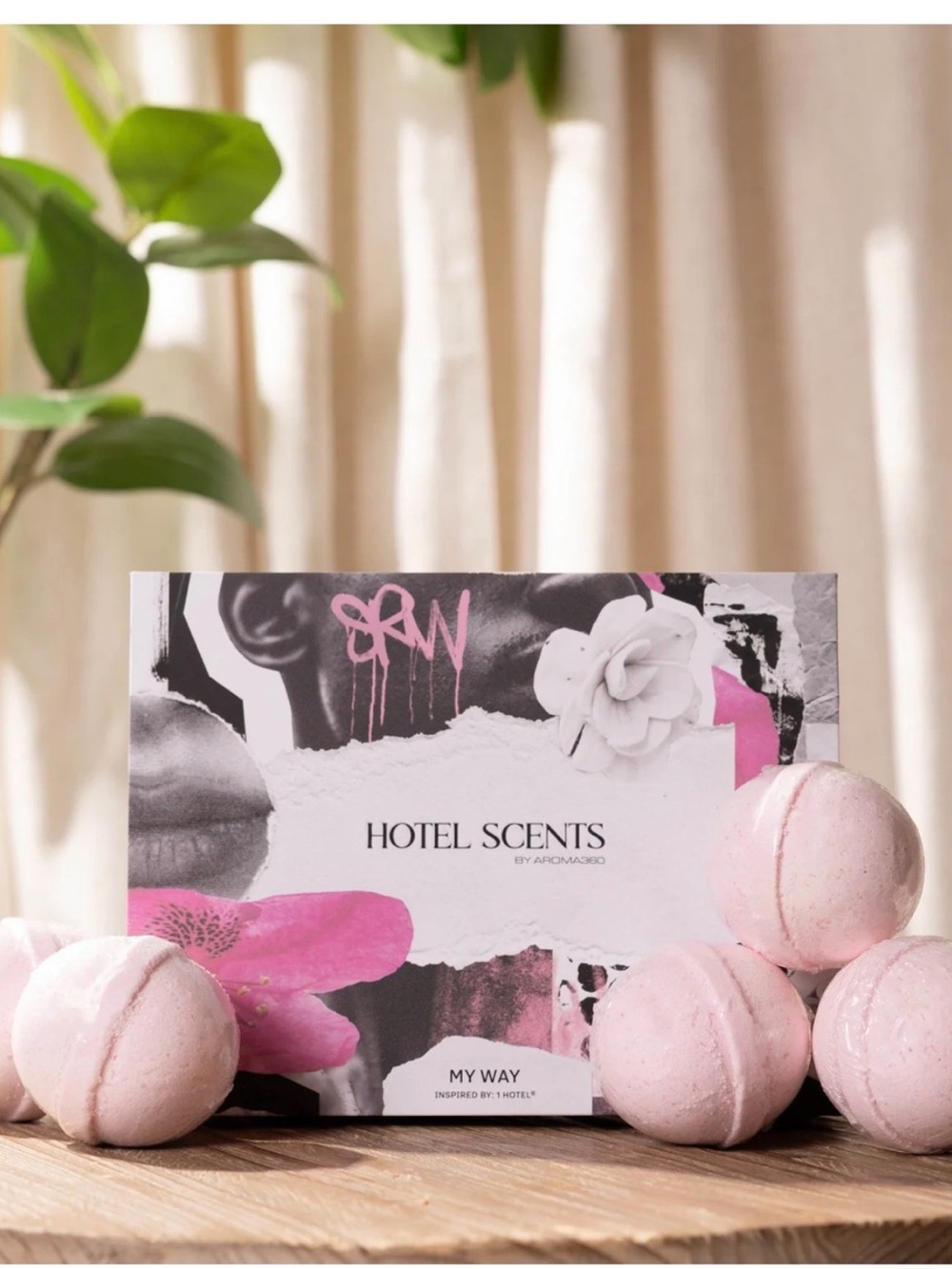 Hotel Collection Pink Bath Bombs - My Way Scent (5-pack)